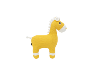 Crochetts Pferd MINI gelb Seite