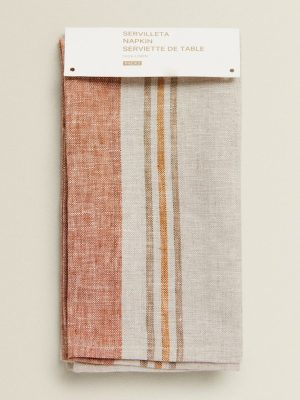 Striped Linen Napkins