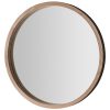 Full Round Oak Mirror