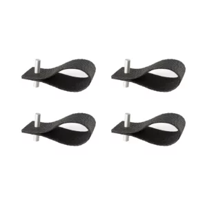 NAMUOS Serviettenringe BLACK Silber 4er-Set